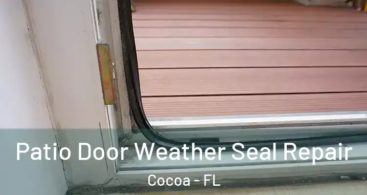  Patio Door Weather Seal Repair Cocoa - FL